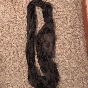 Rhinestone Skull Scarf